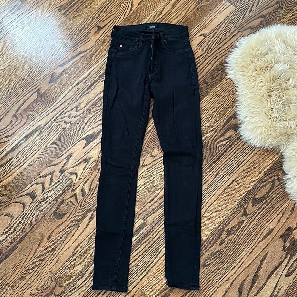 Black Hudson Jeans Barbara High Waist Super Skinny